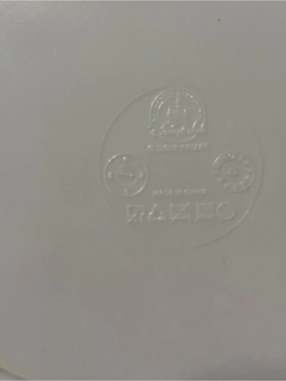Walt Disney World Blue Divided Kids Dinner Plate with Classic Characters